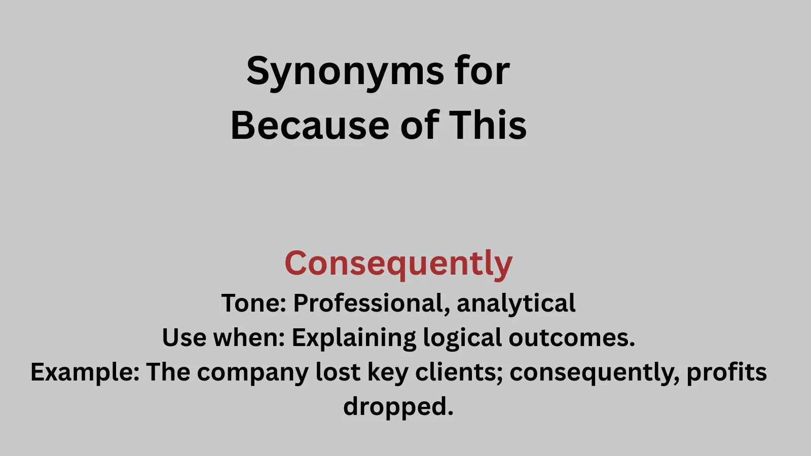 SYNONYM BECAUSE ARCHIVES visual data 8