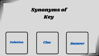 Synonyms of Key