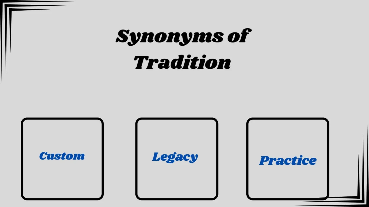 Synonyms of Tradition
