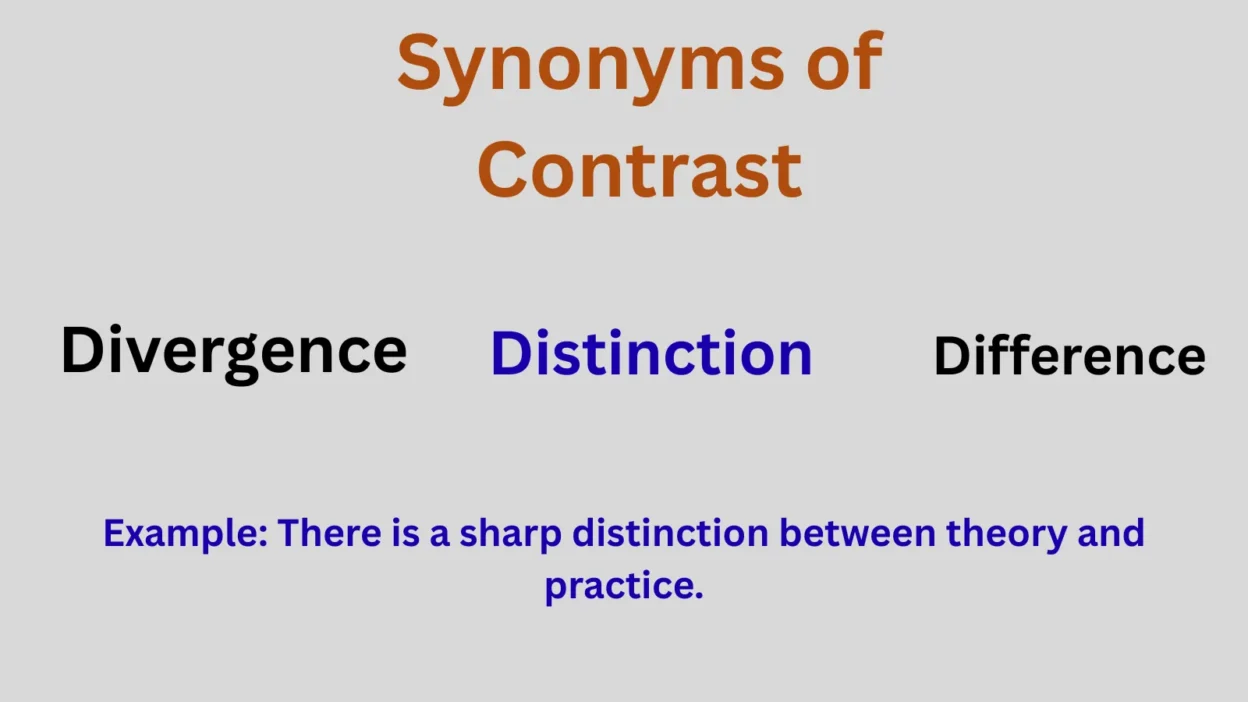 Synonyms of Contrast Explained