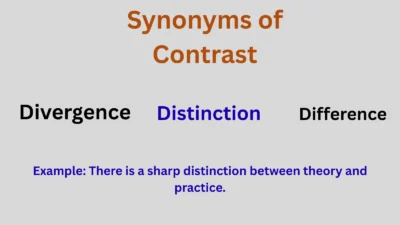 Synonyms of Contrast Explained