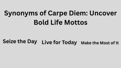 Synonyms of Carpe Diem