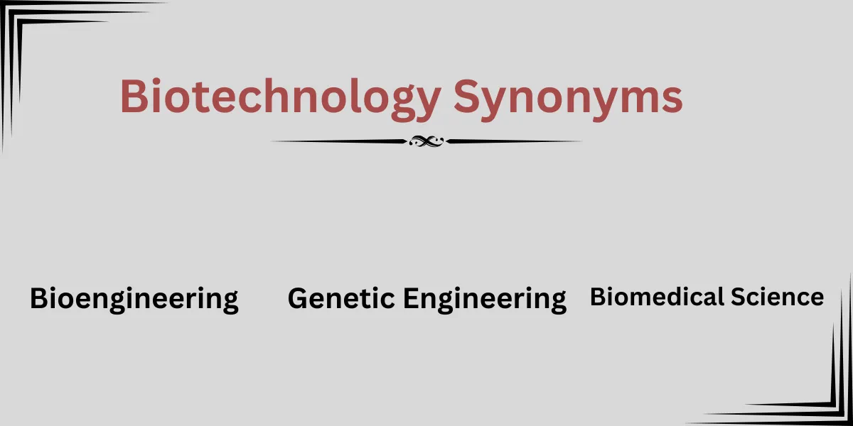 Biotechnology Synonyms explained