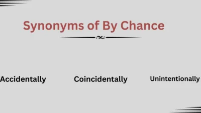 Synonyms of By Chance