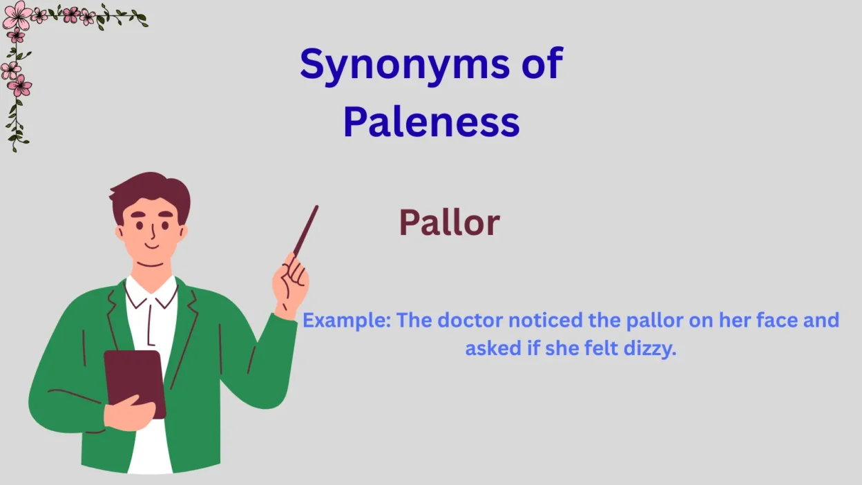 Synonyms of Paleness