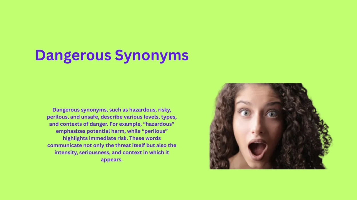 Dangerous Synonyms That Highlight Risk and Threat