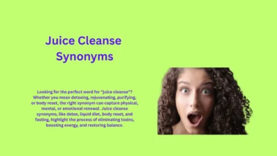 Juice Cleanse Synonyms: Refresh Body Mind Naturally