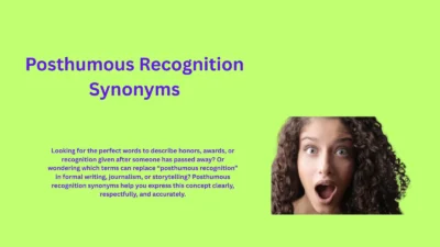 Posthumous Recognition Synonyms You Need Today