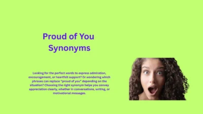 Proud of You Synonyms That Show Appreciation