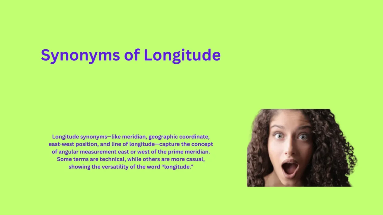 Synonyms of Longitude That Define Geographic Position